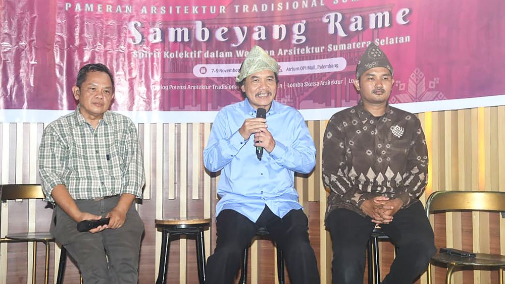 Arsitektur Rumah Adat Sumatera Selatan Jadi Sorotan Pameran Tahunan di Palembang