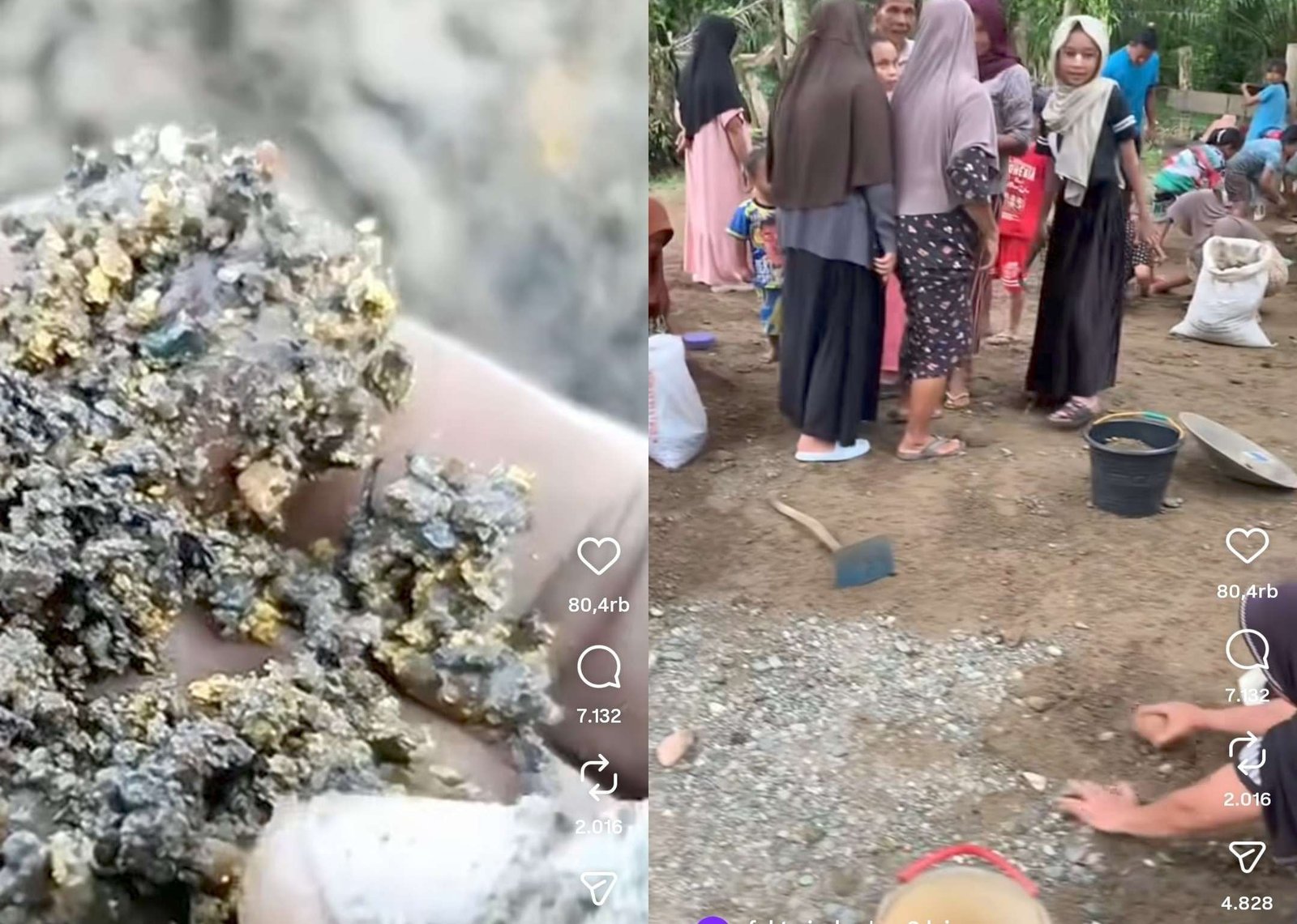 Pascabanjir Bandang, Warga Aceh Barat Temukan Emas