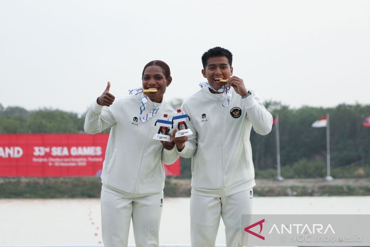 Indonesia Raih Emas Mixed Kayak Double 200m SEA Games 2025 Lewat Aksi Gemilang Stevani dan Subhi