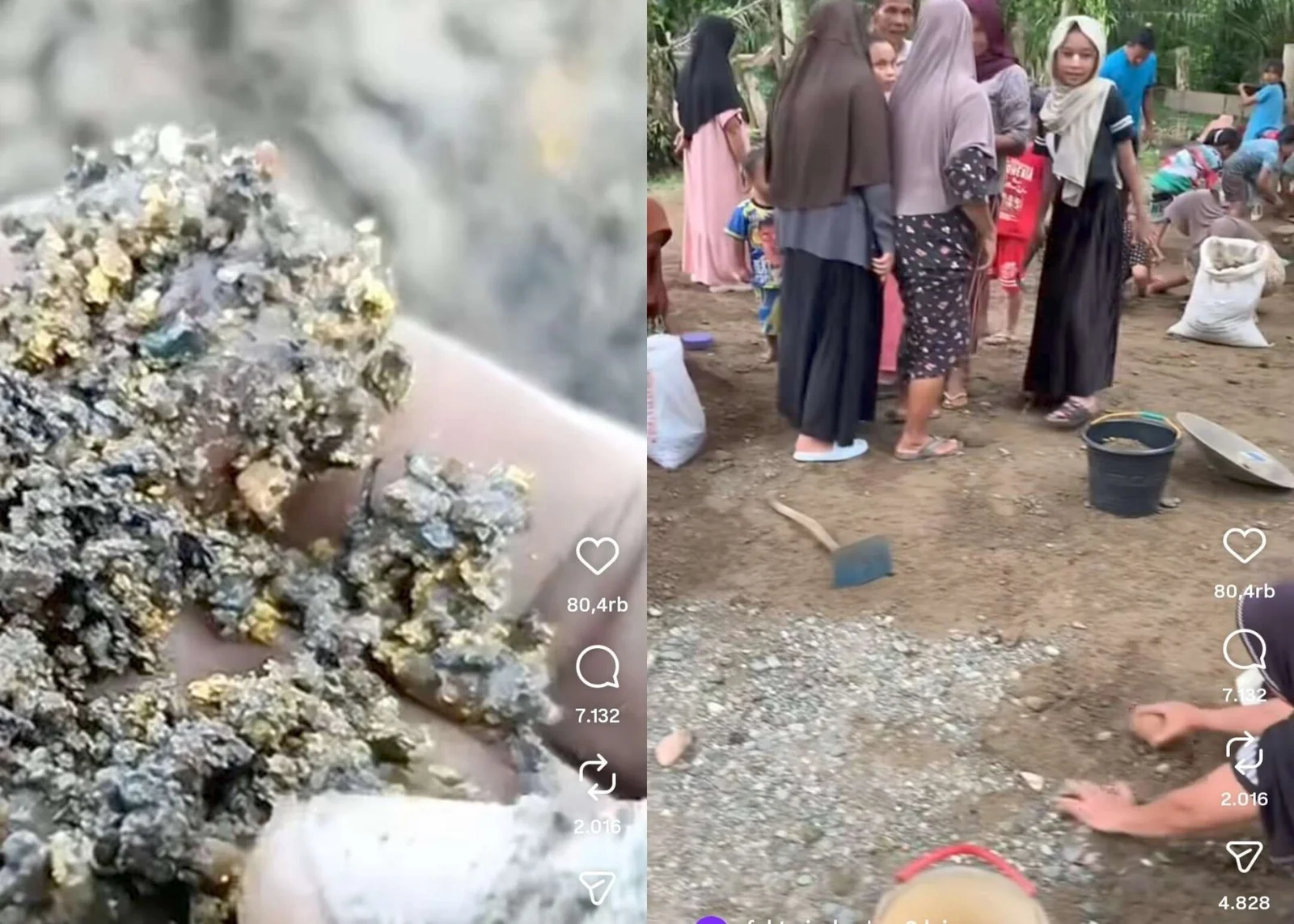 Viral Warga Temukan Butiran Emas Berserakan Usai Banjir Bandang Aceh Barat
