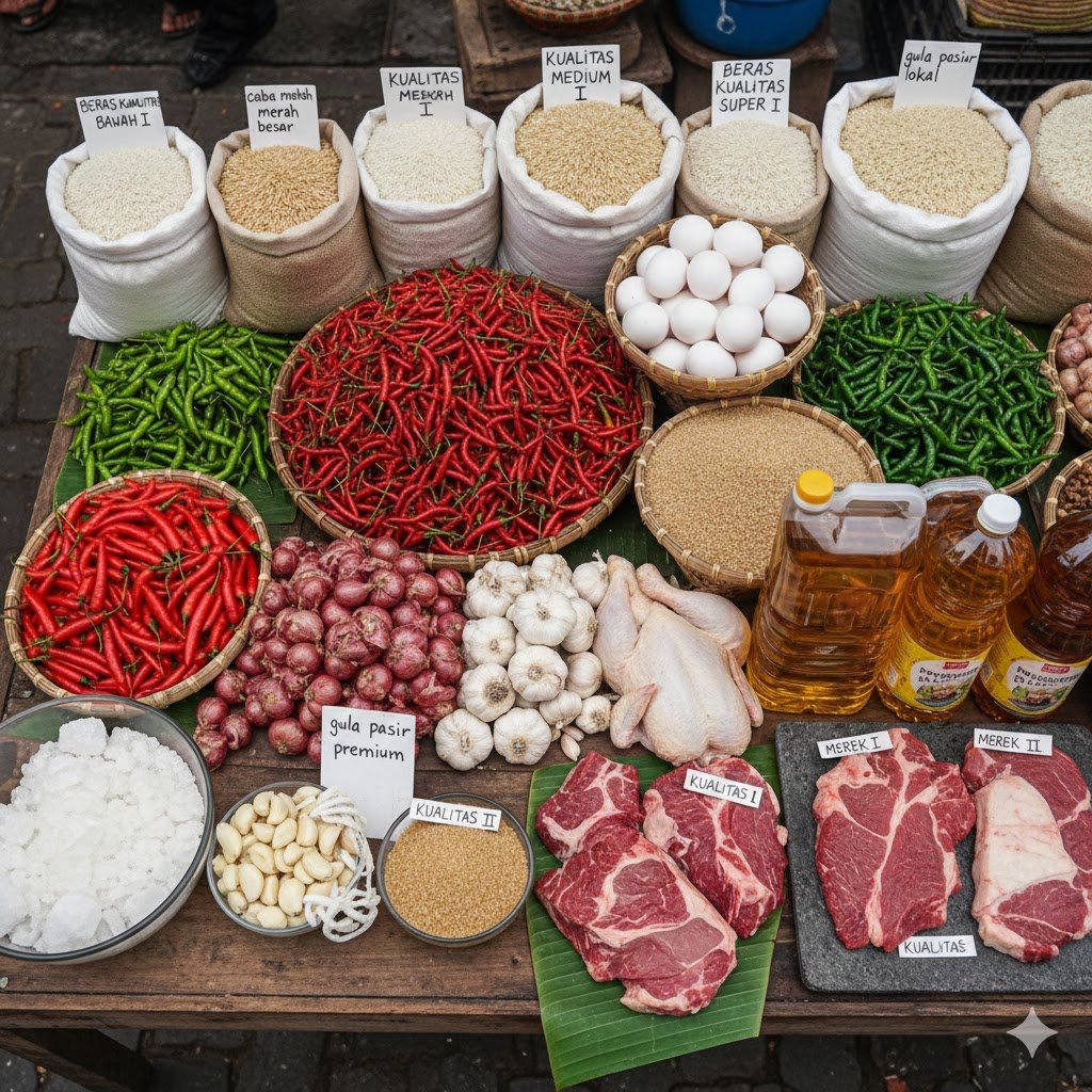Update Harga Pangan Nasional: Cabai, Telur, Beras, hingga Minyak Goreng
