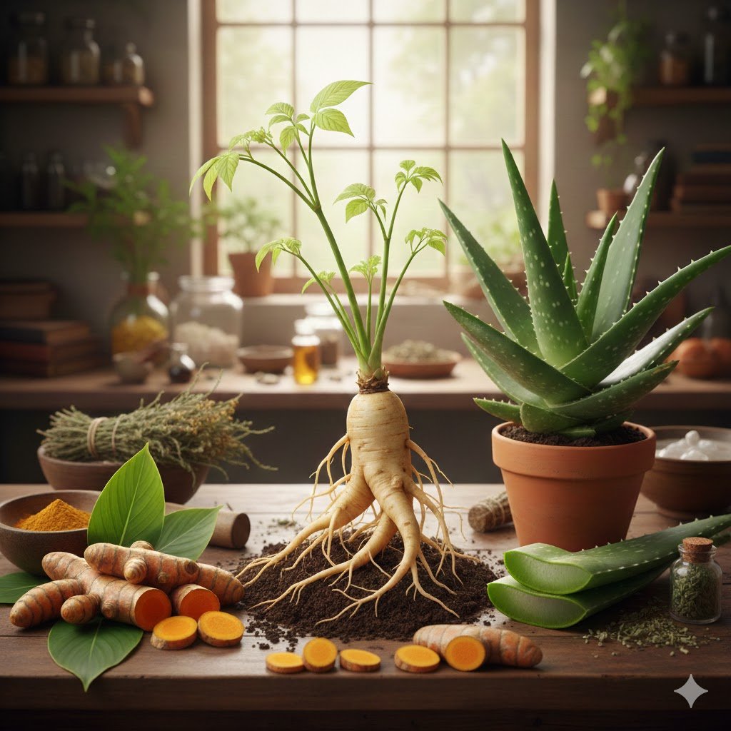 3 Tanaman Herbal Indonesia yang Mendunia: Khasiat Ginseng, Kunyit, dan Lidah Buaya