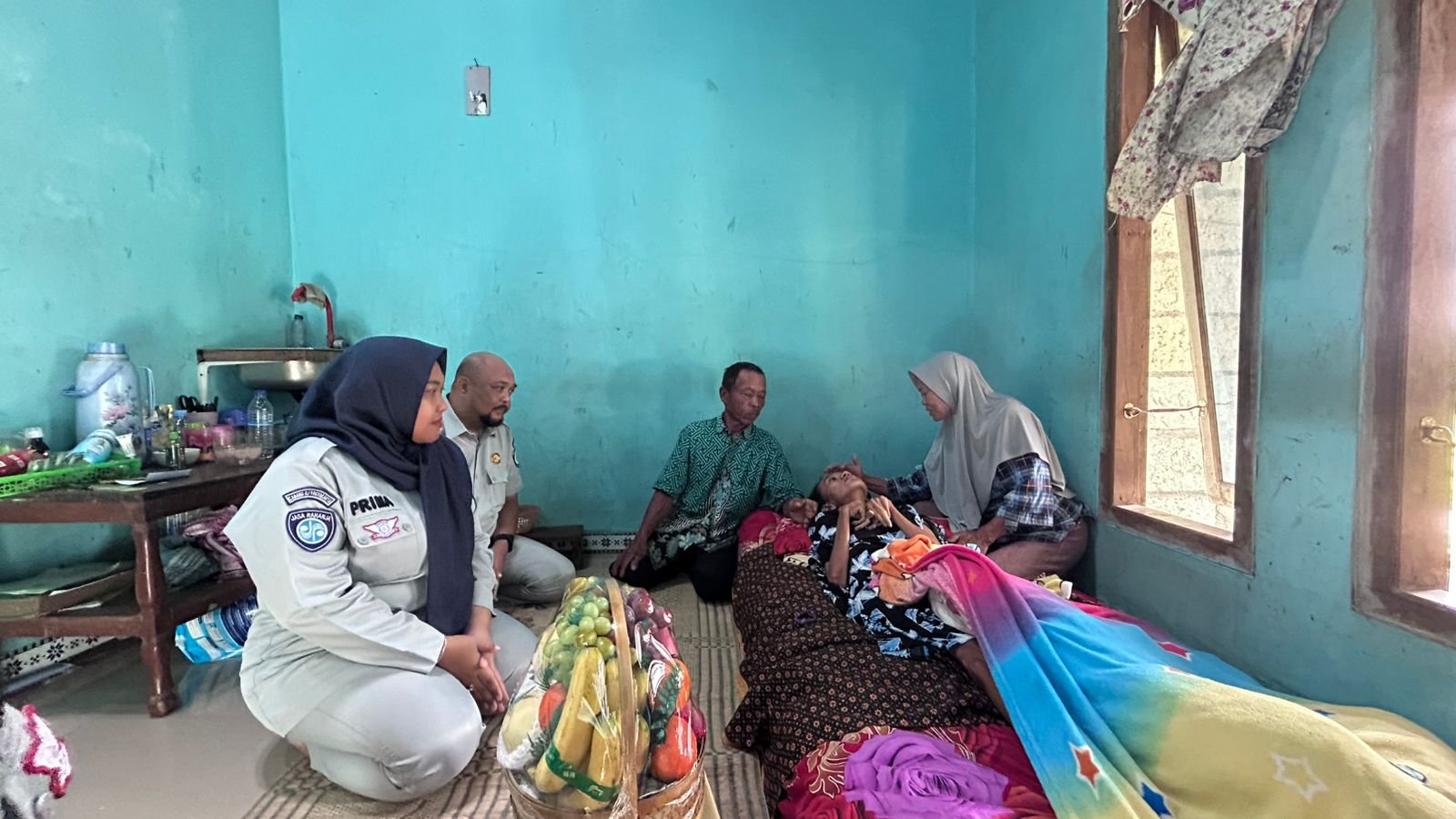 Wujud Kepedulian Negara, Jasa Raharja Lakukan Kunjungan Empati kepada Korban Cacat Tetap Laka Lantas di Ponjong 