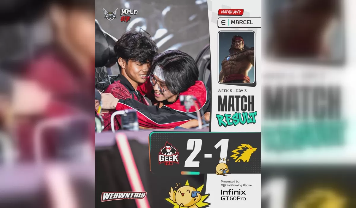 Hasil MPL ID Season 17: Geek Fam Kejutkan ONIC Lewat Comeback Dramatis