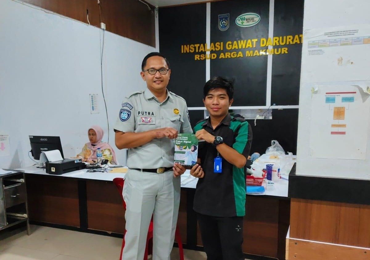 Jasa Raharja Bengkulu Lakukan Monitoring Korban Laka dan Sosialisasi Aplikasi SIGNAL di RSUD Argamakmur Jasa Raharja Bengkulu Lakukan Monitoring Korban Laka dan Sosialisasi Aplikasi SIGNAL di RSUD Argamakmur