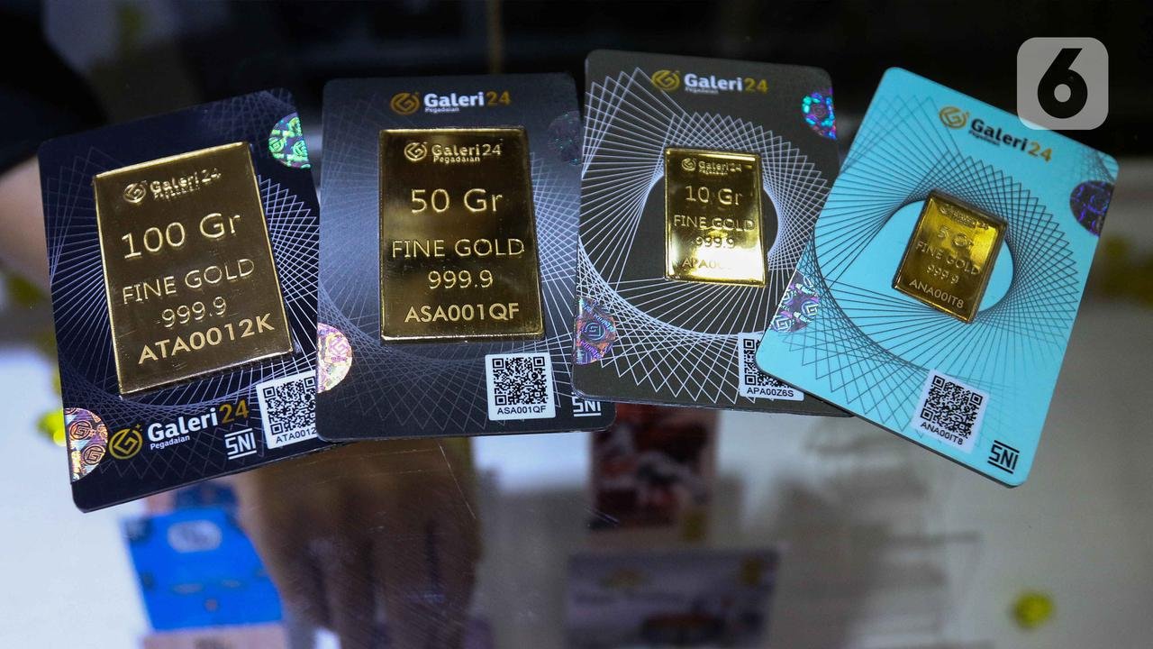 Harga Emas UBS, Antam, dan Galeri24 Stabil di Awal Pekan