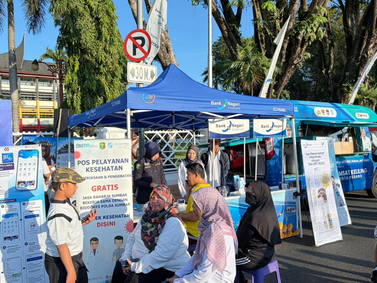 Jasa Raharja Sumatera Barat Bersama Biddokkes Polda Sumbar Gelar Pemeriksaan Kesehatan Gratis di CFD Padang Jasa Raharja Sumatera Barat Bersama Biddokkes Polda Sumbar Gelar Pemeriksaan Kesehatan Gratis di CFD Padang
