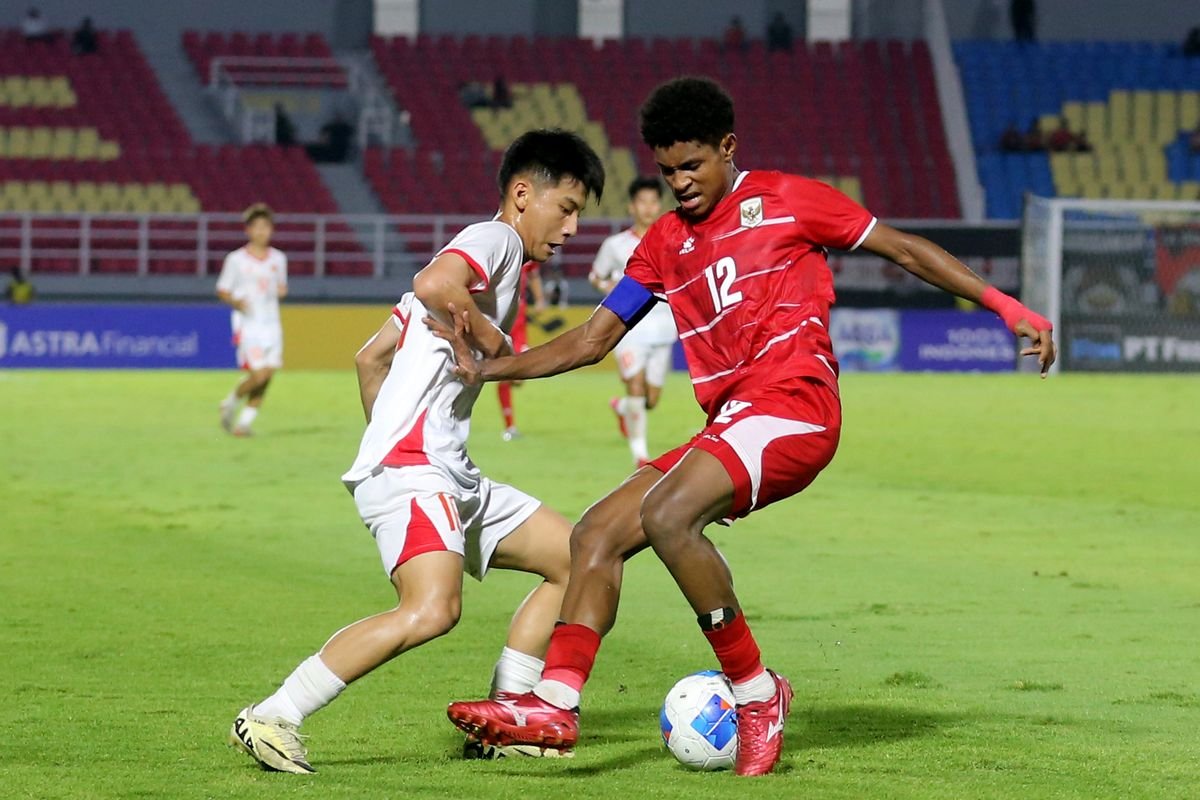 Indonesia vs China U17 Masih Imbang 0-0 di Babak Pertama Piala Asia U17 2026