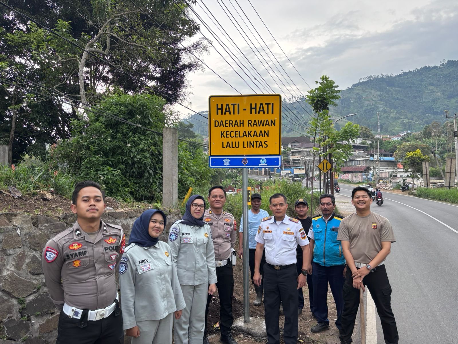 Tekan Angka Kecelakaan, Jasa Raharja Jabar Kolaborasi dengan Dishub KBB dan Polres Cimahi melalui FKLL dan Pemasangan Rambu