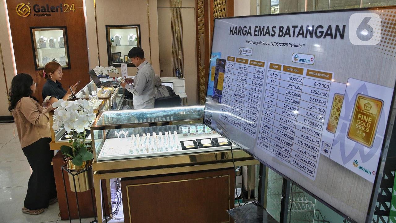 Harga Emas Pegadaian Hari Ini Stabil, UBS, Antam, dan Galeri24 Kompak Stagnan Harga Emas Pegadaian Hari Ini Stabil, UBS, Antam, dan Galeri24 Kompak Stagnan