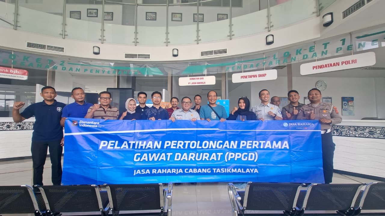 Tingkatkan Golden Hour Penyelamatan Korban Kecelakaan, Jasa Raharja dan Tim Pembina Samsat Kota Banjar Gelar Pelatihan PPGD