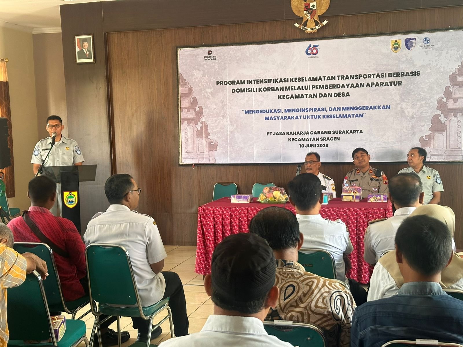 Melalui Program Intensifikasi Keselamatan, Jasa Raharja Surakarta Ajak Masyarakat Kecamatan Sragen Jadi Pelopor Tertib Lalu Lintas