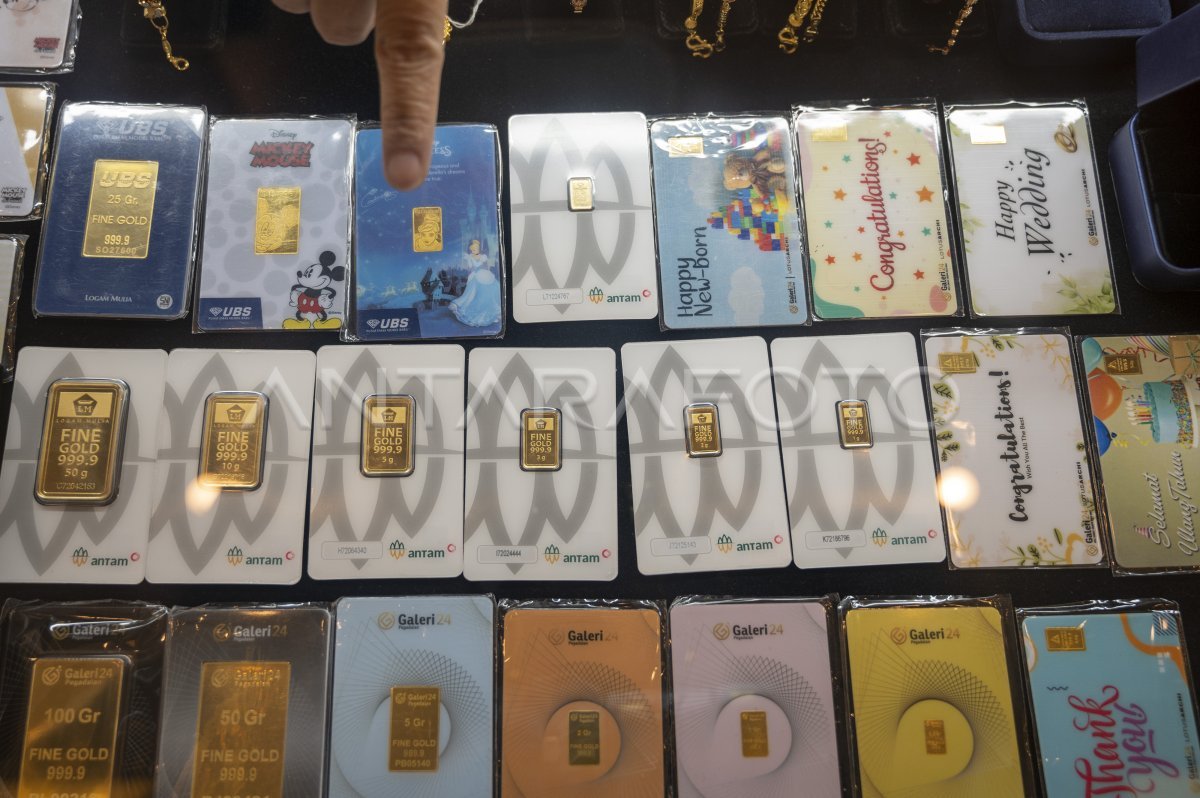 Update Harga Emas Pegadaian: UBS Rp2,662 Juta, Antam Rp2,775 Juta per Gram