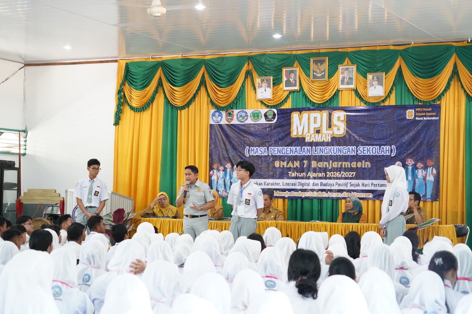 Melalui MPLS, Jasa Raharja Kalsel Kenalkan Perusahaan kepada Peserta Didik Baru SMAN 7 Banjarmasin Melalui MPLS, Jasa Raharja Kalsel Kenalkan Perusahaan kepada Peserta Didik Baru SMAN 7 Banjarmasin