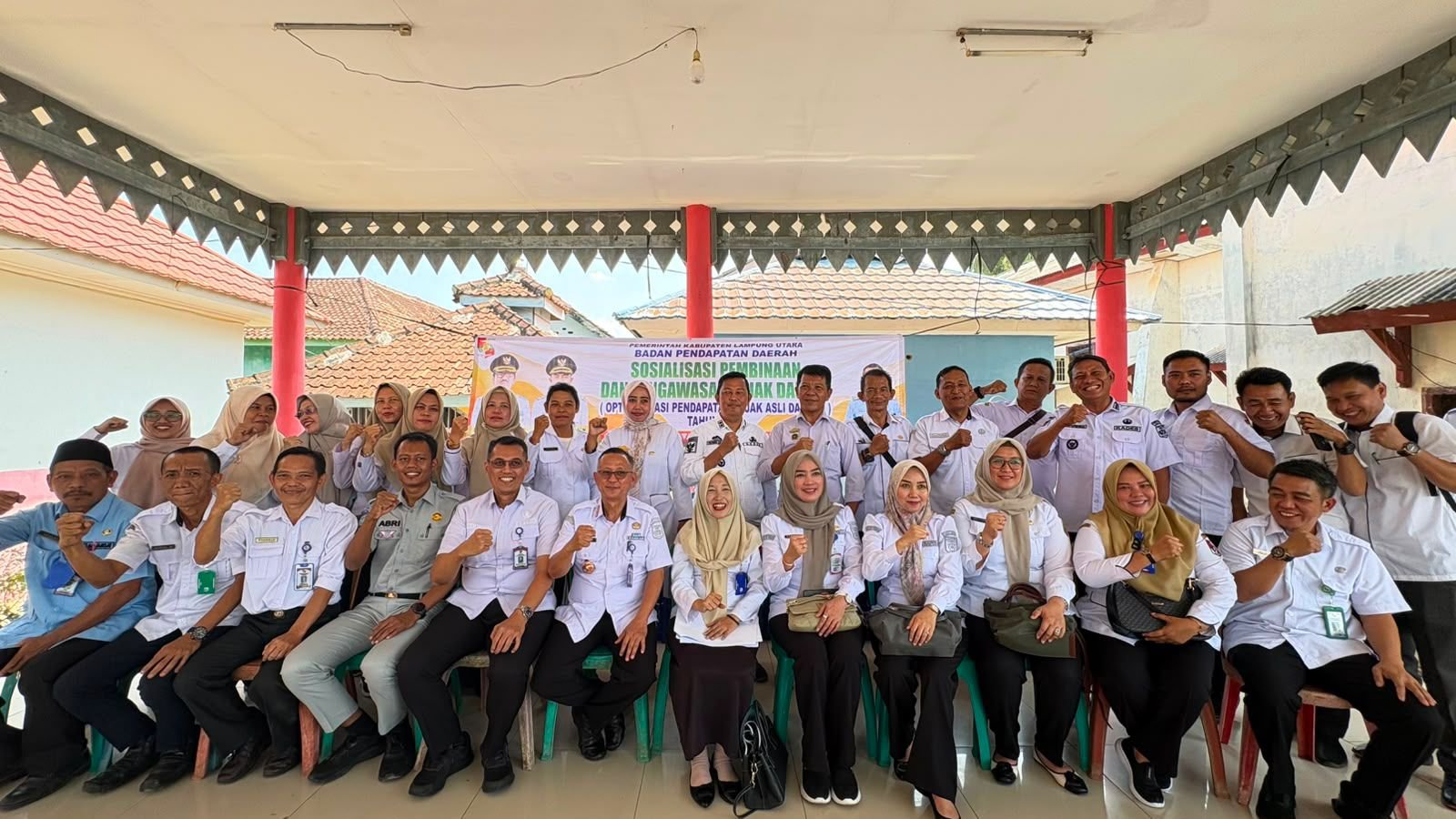 Tingkatkan Kesadaran Masyarakat, Tim Pembina Samsat Lakukan Sosialisasi Program Keringanan PKB di Sungkai Selatan