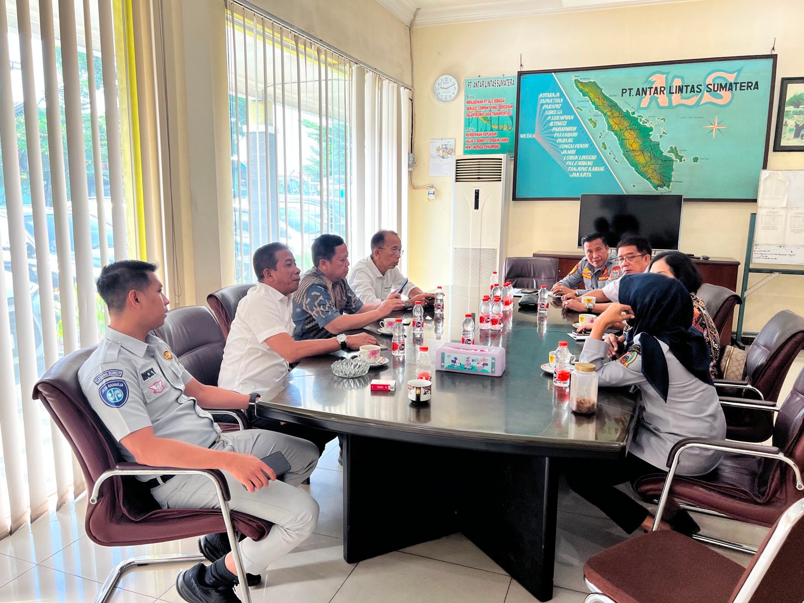 Jasa Raharja Hadiri Bimbingan Teknis Safety Driving Pengemudi AKAP PT Antar Lintas Sumatera Jasa Raharja Hadiri Bimbingan Teknis Safety Driving Pengemudi AKAP PT Antar Lintas Sumatera
