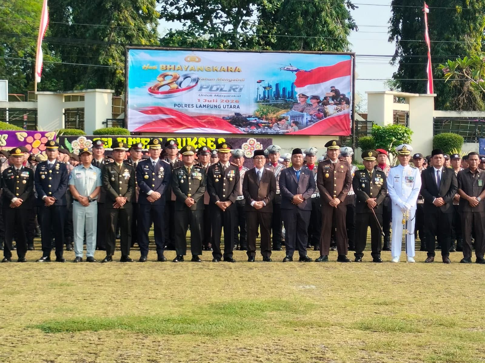 Perkuat Sinergi dengan Polri, Jasa Raharja Cabang Kotabumi Hadiri Peringatan Hari Bhayangkara ke-80