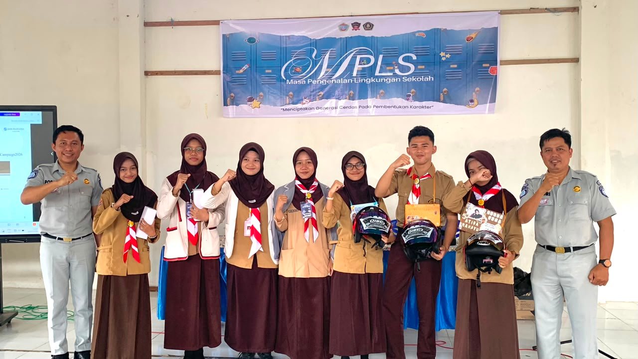 Jasa Raharja Palopo Dorong Generasi Muda Peduli Keselamatan Berlalu Lintas Lewat PPKL dan Safety Campaign di SMA Negeri 5 Palopo