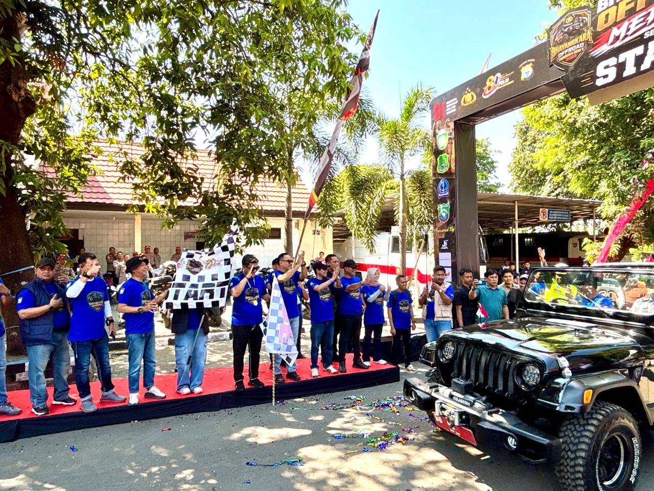 Semarakkan HUT ke-81 RI, Kakanwil Jasa Raharja Sulsel Hadiri Pelepasan Bhayangkara Off Road Merdeka Seri V 2026
