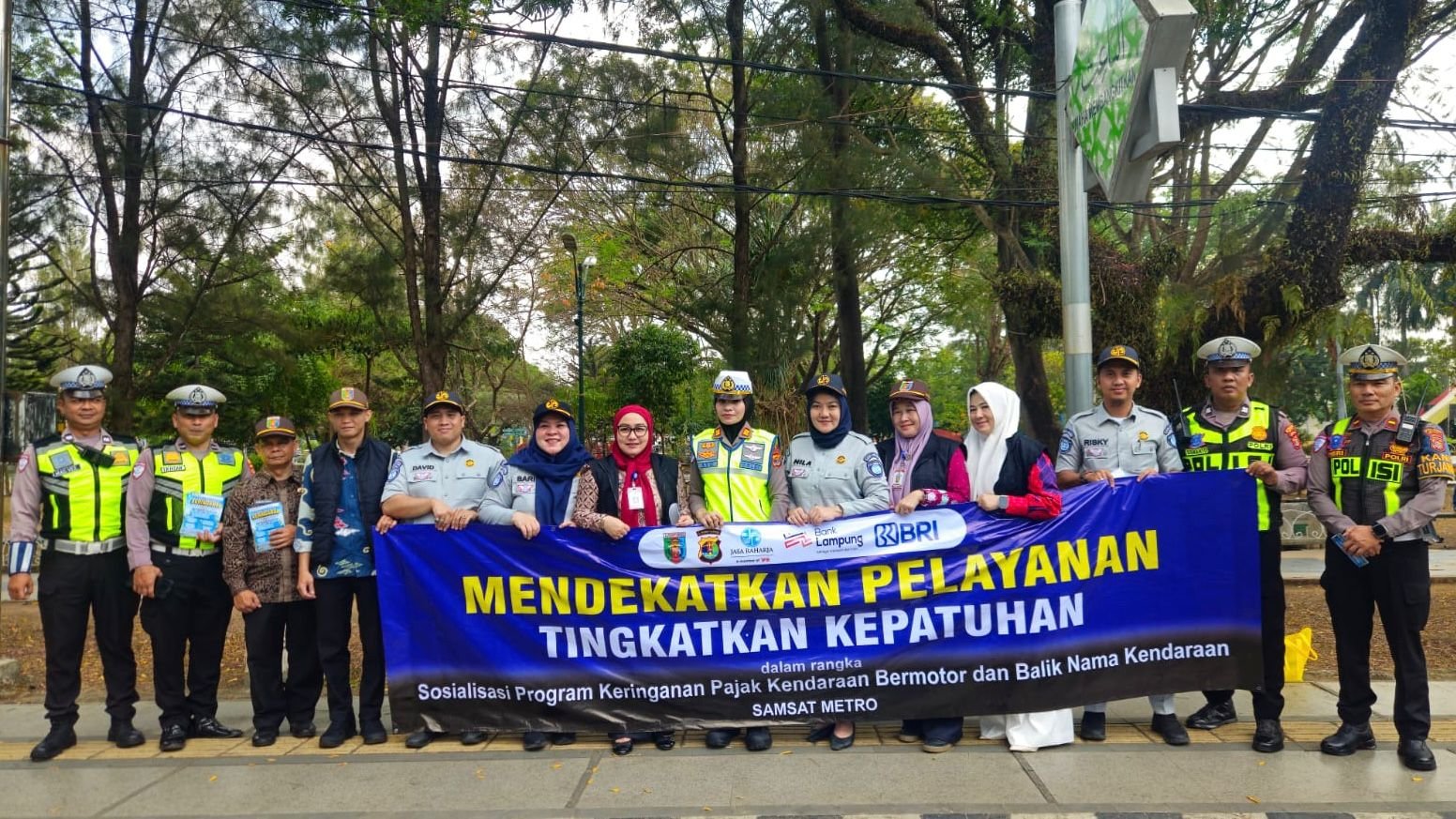 Operasi Gabungan di Metro, Jasa Raharja Dorong Kepatuhan Pajak dan Apresiasi Pengendara Taat