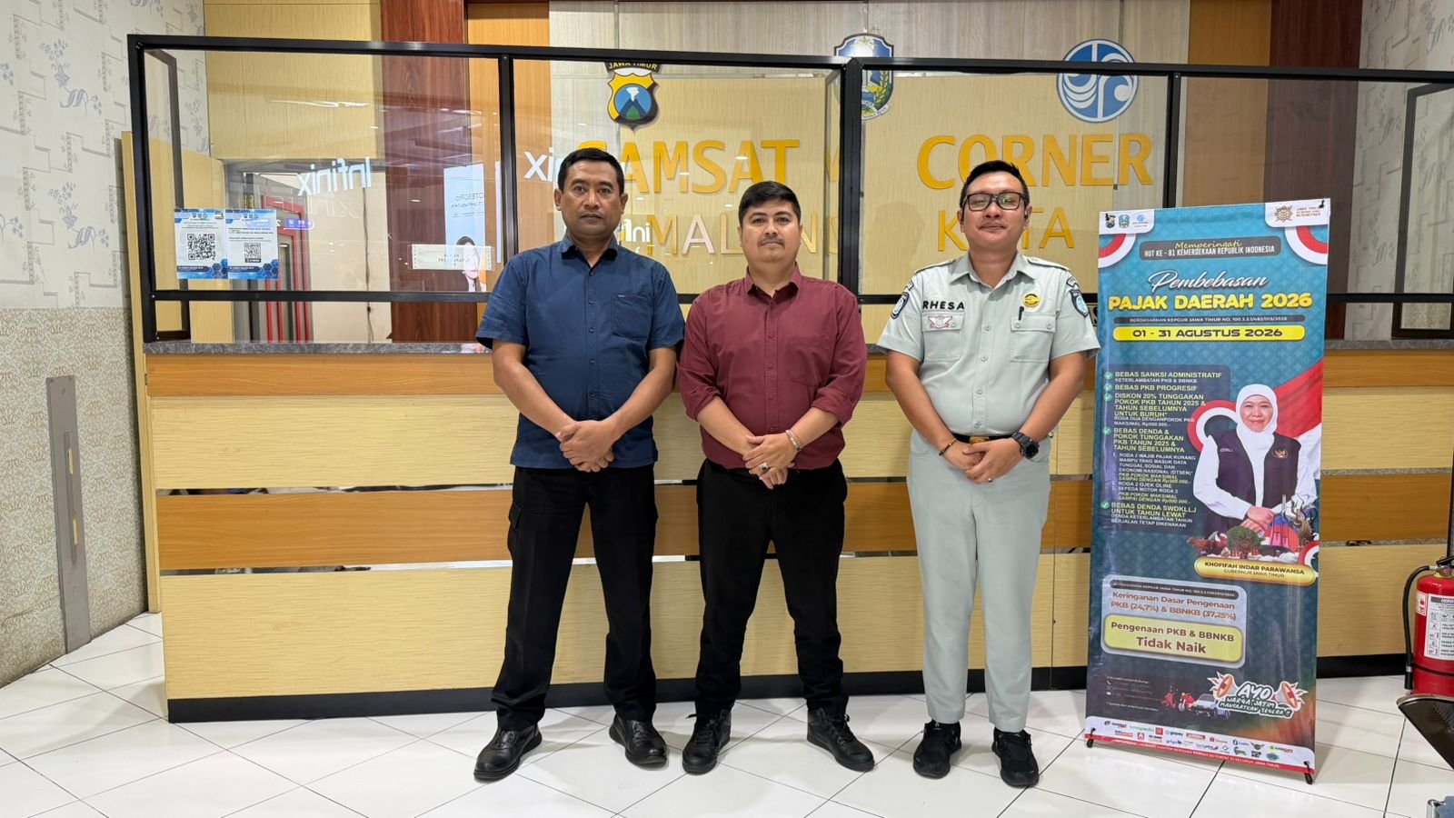 Pastikan Pelayanan Tetap Optimal, Jasa Raharja Malang Lakukan Monitoring di Samsat Corner MOG Pastikan Pelayanan Tetap Optimal, Jasa Raharja Malang Lakukan Monitoring di Samsat Corner MOG
