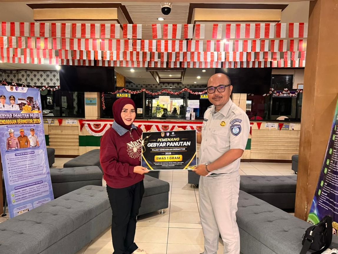 Jasa Raharja Kalsel Serahkan Hadiah Emas Gebyar Panutan PKB 2026 di Batulicin Jasa Raharja Kalsel Serahkan Hadiah Emas Gebyar Panutan PKB 2026 di Batulicin
