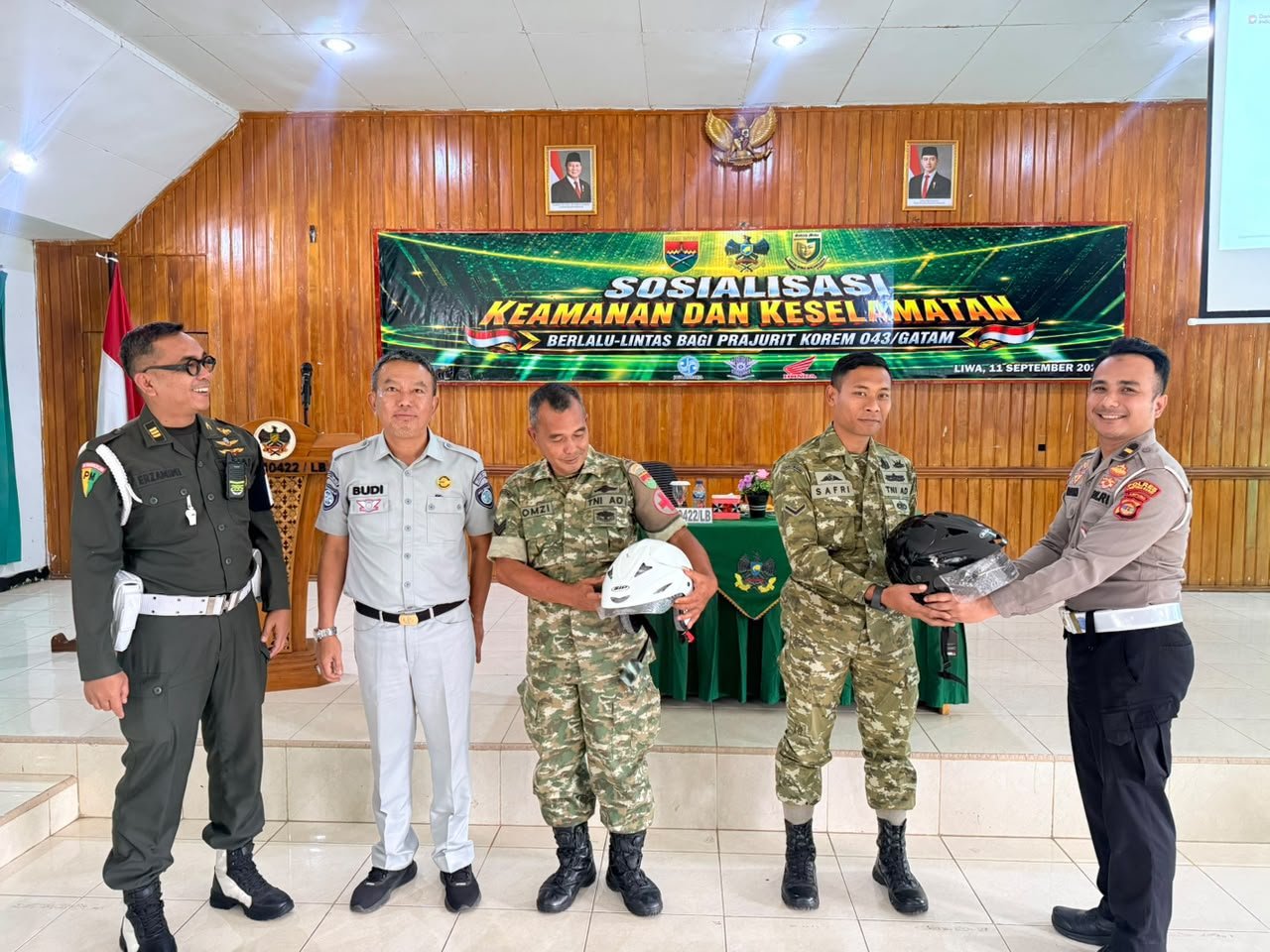 Jasa Raharja Perkuat Edukasi Keselamatan Berlalu Lintas bagi Personel TNI di Lampung Barat