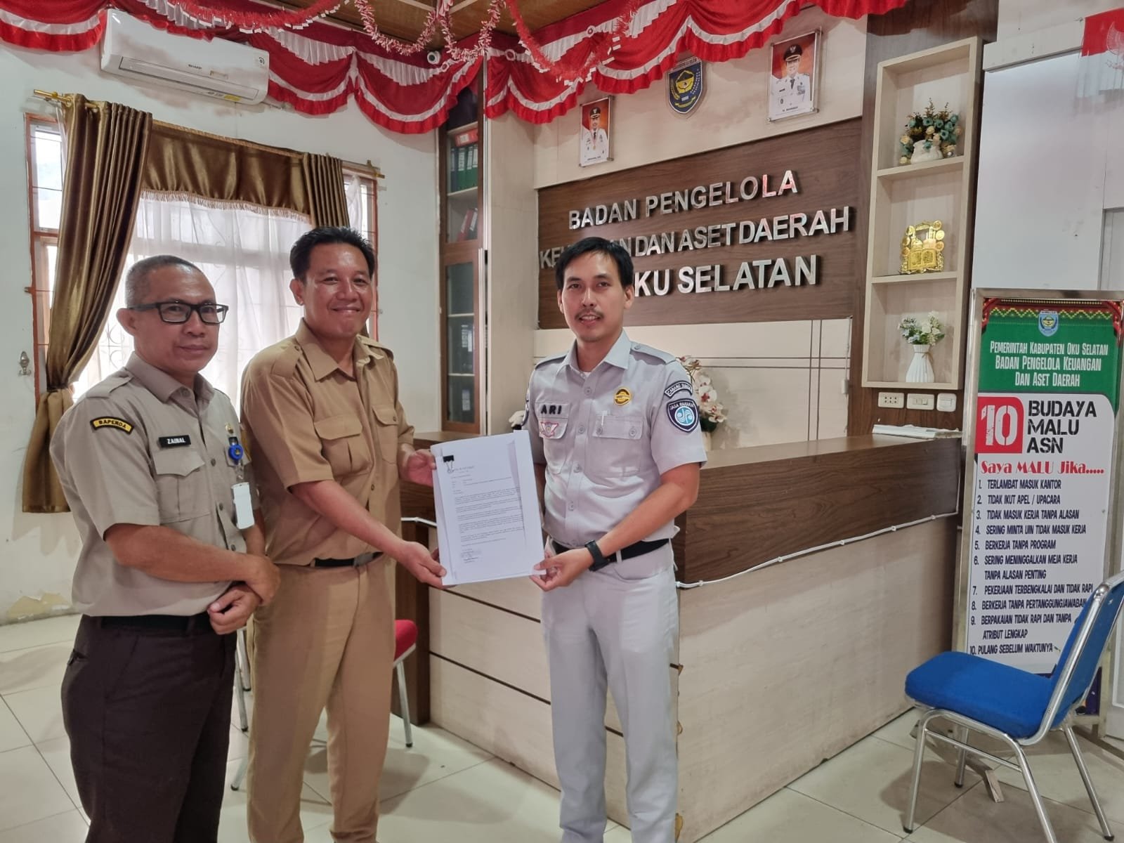 Jasa Raharja dan Samsat OKUS Dorong Kepatuhan PKB Plat Merah OKU Selatan