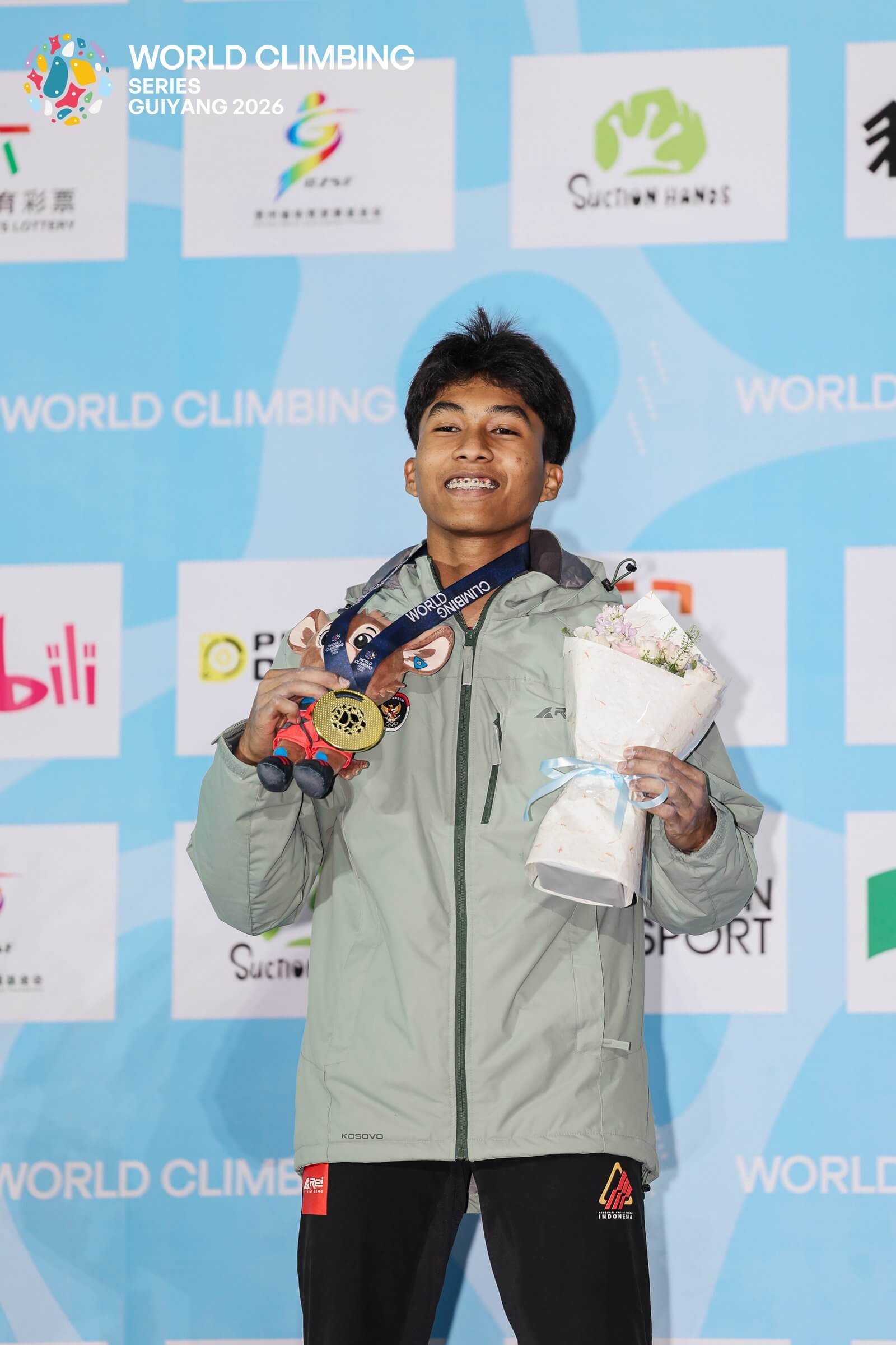 Antasyafi Robby Raih Medali Emas World Climbing Series Guiyang 2026 Antasyafi Robby Raih Medali Emas World Climbing Series Guiyang 2026