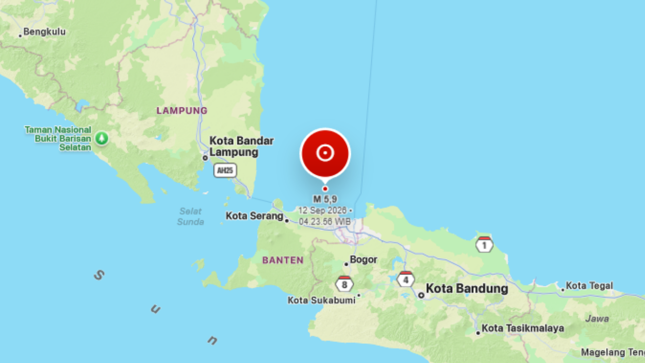 Gempa Magnitudo 5,9 Guncang Kepulauan Seribu, BMKG Pastikan Tak Berpotensi Tsunami Gempa Magnitudo 5,9 Guncang Kepulauan Seribu, BMKG Pastikan Tak Berpotensi Tsunami