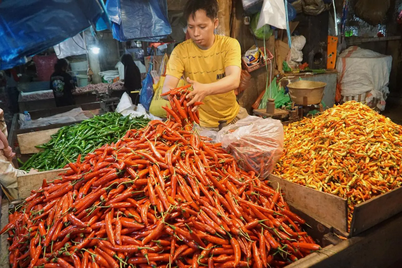 Harga Pangan 16 September 2026: Cabai Merah Keriting Tembus Rp108.750 Harga Pangan 16 September 2026: Cabai Merah Keriting Tembus Rp108.750
