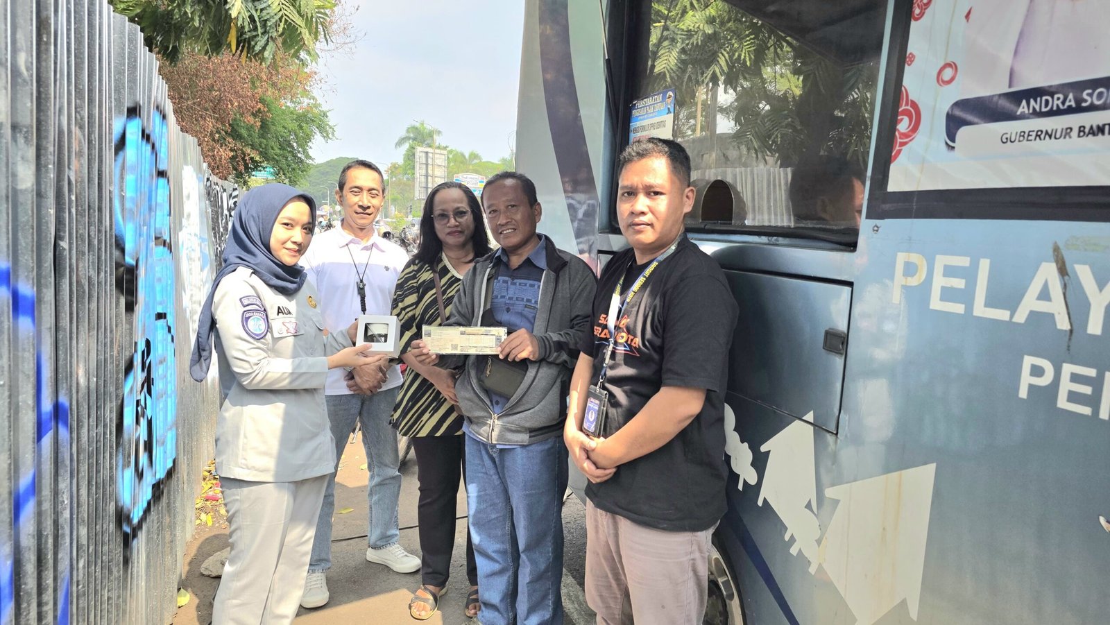 Samsat Keliling Hadir di CFD Kota Serang, Jasa Raharja Banten Dorong Kepatuhan Melalui Apresiasi