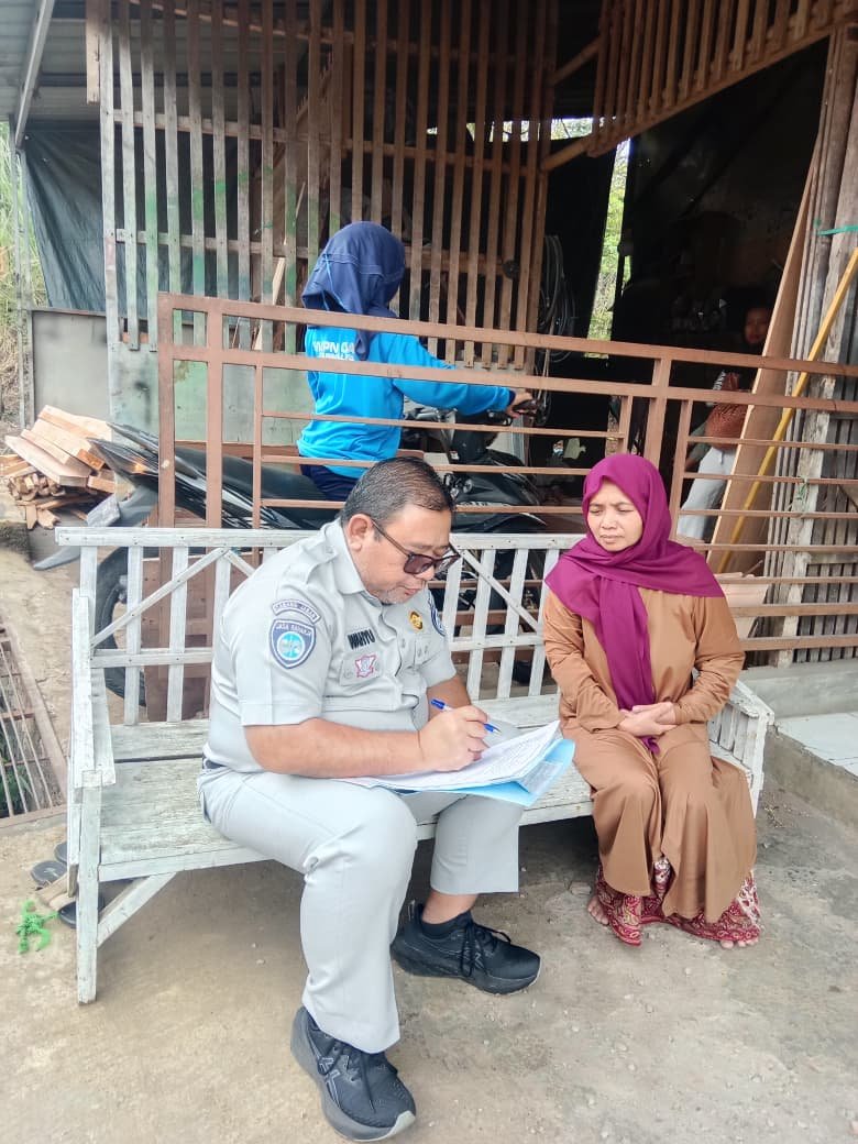 Pastikan Akuntabilitas Penyaluran Santunan, Kepala Cabang Jasa Raharja Tasikmalaya Laksanakan Survei Pasca Bayar di Kecamatan Ciawi