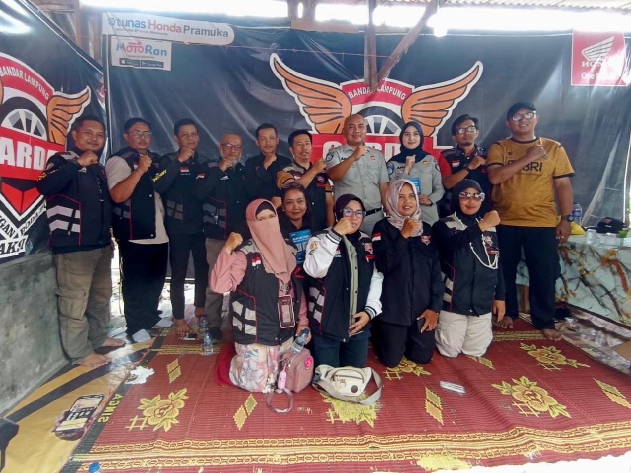 Jasa Raharja Lampung Perkuat Edukasi Keselamatan melalui Safety Talk kepada Komunitas Ojol