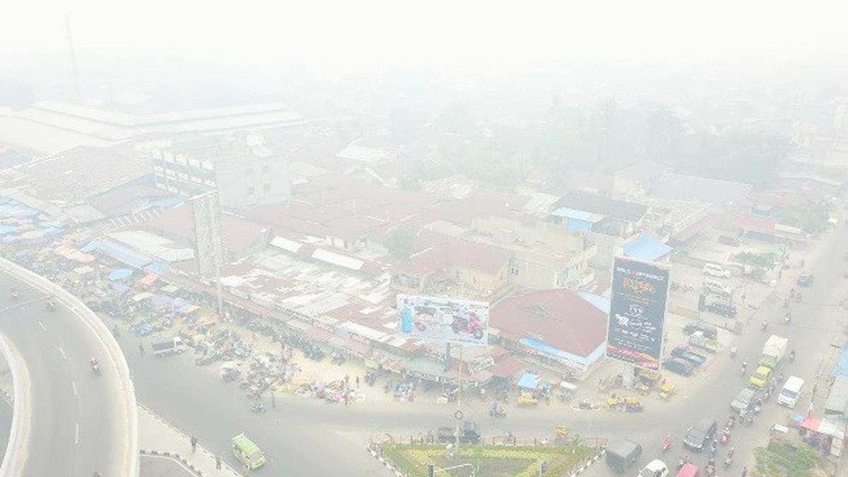 Baru Sehari Bernapas Lega, Warga Pekanbaru Kembali Hadapi Kabut Asap Karhutla Baru Sehari Bernapas Lega, Warga Pekanbaru Kembali Hadapi Kabut Asap Karhutla